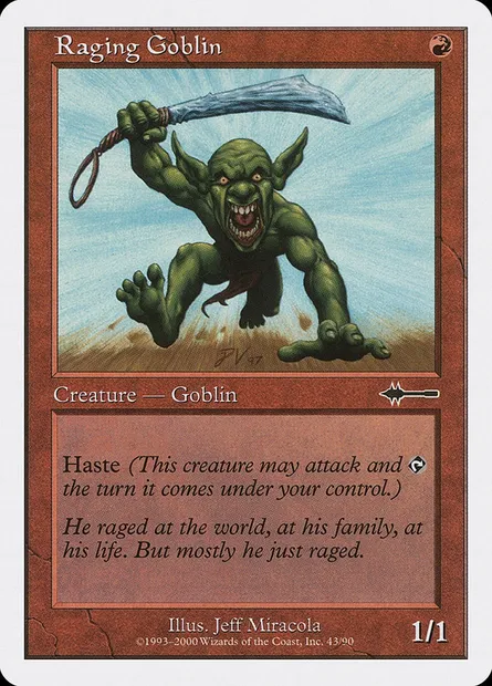 Raging Goblin, Magic card BTD 43 — Beatdown Box Set set