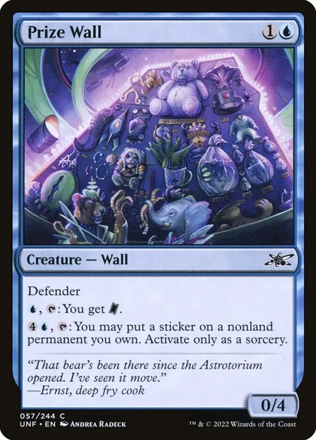 Prize Wall, carte Magic UNF 57 — extension Unfinity