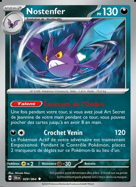 Nostenfer, carte Pokémon SFA 029 — extension Fable Nébuleuse
