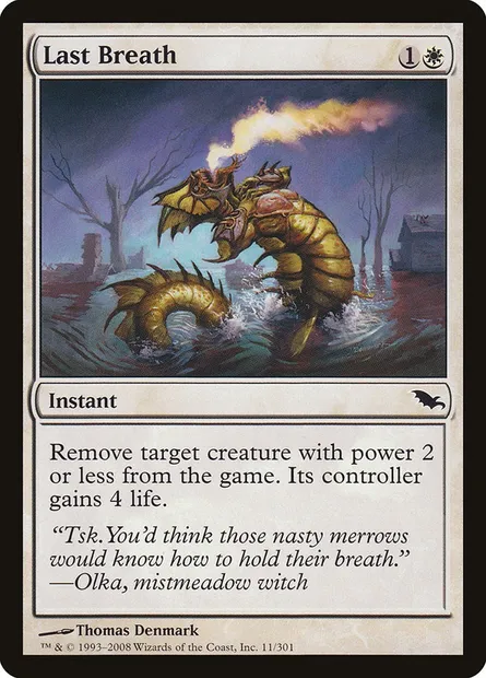 Last Breath, Magic card SHM 11 — Shadowmoor set