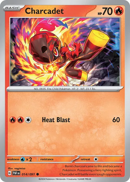 Charcadet, Pokémon card PAF 014 — Paldean Fates set