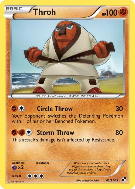 Throh, Pokémon card BLW 61 — Black & White set