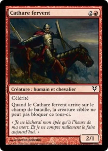 Cathare fervent, carte Magic AVR 135 — extension Avacyn ressuscitée