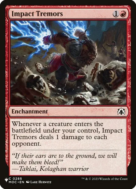 Impact Tremors, Magic card PLST MOC-285 — The List set