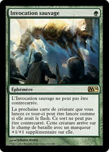 Invocation sauvage, carte Magic M14 194 — extension Magic 2014