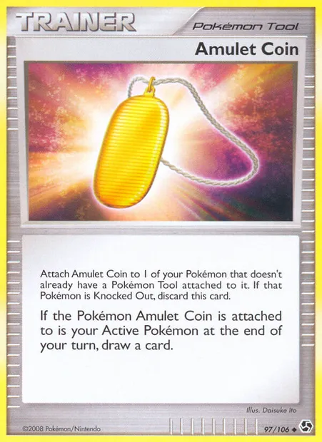 Amulet Coin, Pokémon card GE 97 — Great Encounters set