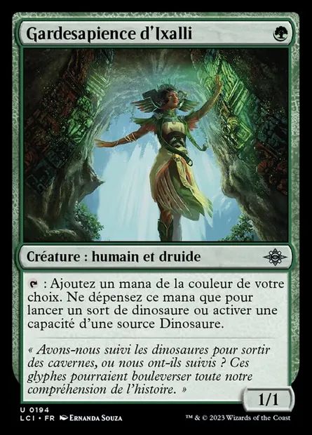 Gardesapience d'Ixalli, carte Magic LCI 194 — extension The Lost Caverns of Ixalan