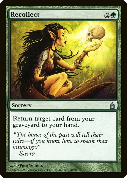 Recollect, Magic card RAV 178 — Ravnica: City of Guilds set