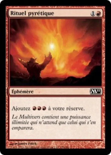 Rituel pyrétique, carte Magic M11 153 — extension Magic 2011