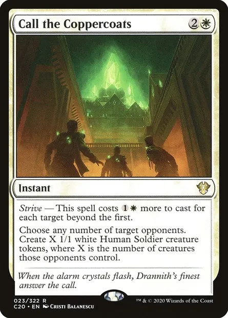 Call the Coppercoats, Magic card C20 23 — Commander 2020 set