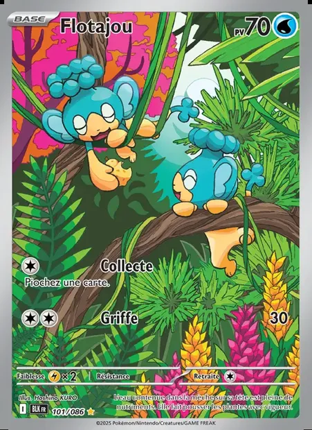 Flotajou, carte Pokémon BLK 101 — extension Foudre Noire