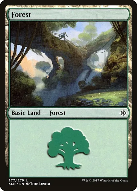 Forest, Magic card XLN 277 — Ixalan set