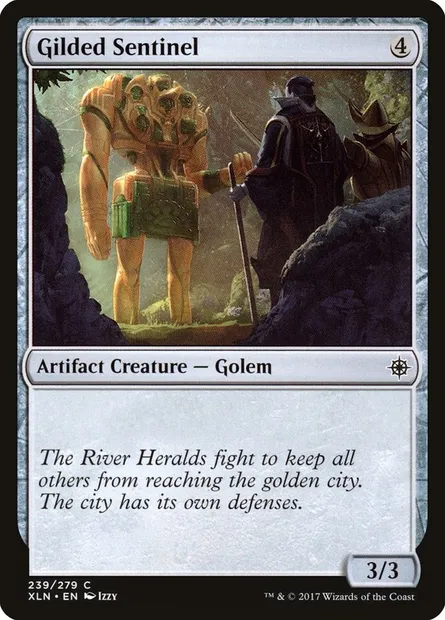 Gilded Sentinel, Magic card XLN 239 — Ixalan set