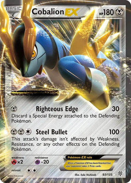 Cobalion-EX, Pokémon card PLS 93 — Plasma Storm set