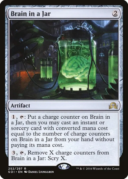 Brain in a Jar, Magic card SOI 252 — Shadows over Innistrad set