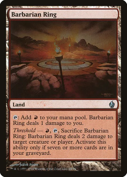 Barbarian Ring, Magic card PD2 28 — Premium Deck Series: Fire and Lightning set