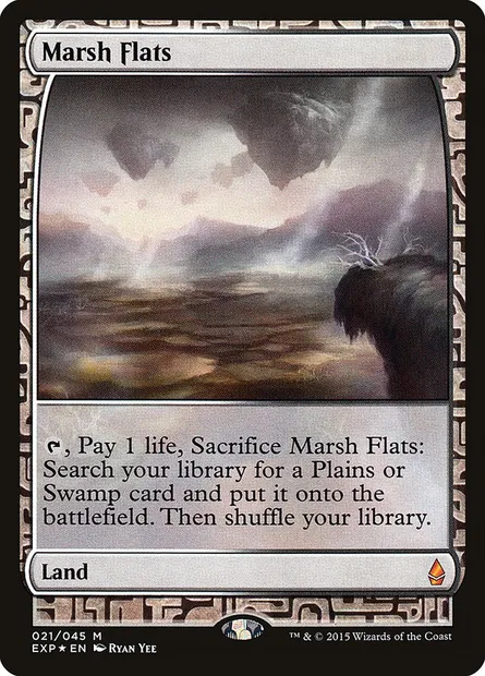 Marsh Flats, Magic card EXP 21 — Zendikar Expeditions set