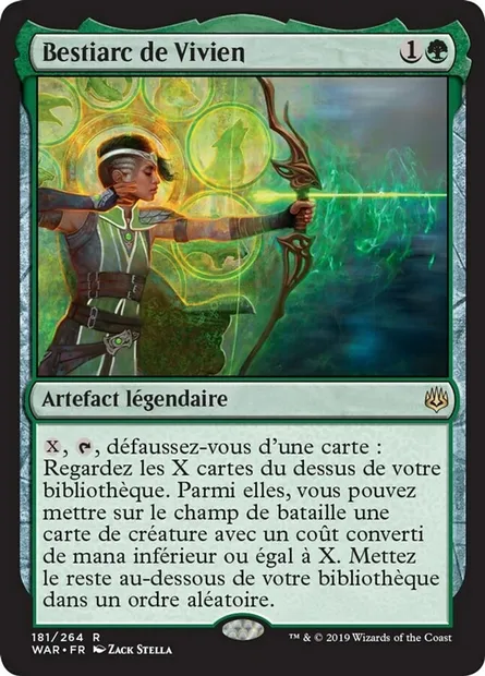 Bestiarc de Vivien, carte Magic WAR 181 — extension La guerre des Planeswalkers