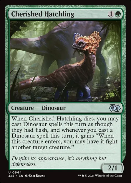 Cherished Hatchling, Magic card J25 644 — Foundations Jumpstart set