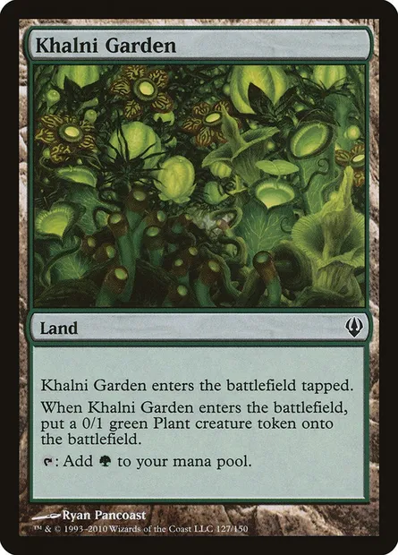 Khalni Garden, Magic card ARC 127 — Archenemy set