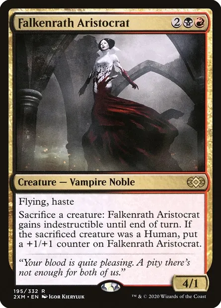 Falkenrath Aristocrat, Magic card 2XM 195 — Double Masters set