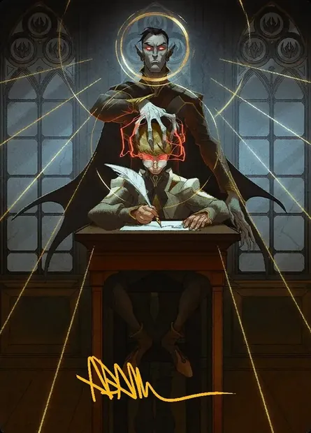 Vampiric Tutor // Vampiric Tutor, carte Magic ASOS 45 — extension Secrets of Strixhaven Art Series
