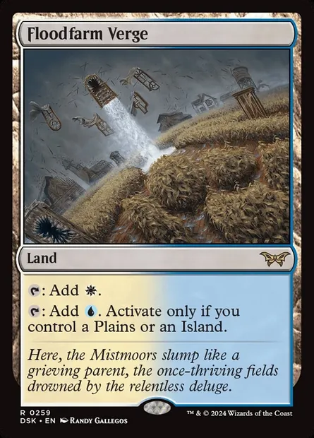 Floodfarm Verge, Magic card DSK 259 — Duskmourn: House of Horror set