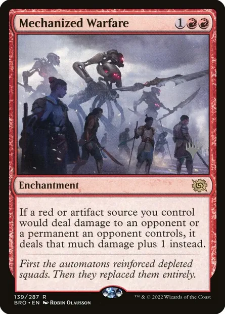 Mechanized Warfare, Magic card PBRO 139p — The Brothers' War Promos set