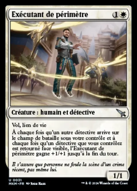 Exécutant de périmètre, carte Magic MKM 31 — extension Murders at Karlov Manor