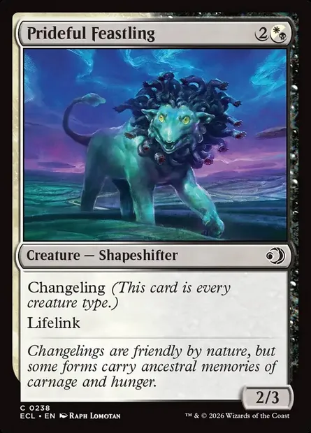 Prideful Feastling, Magic card ECL 238 — Lorwyn Eclipsed set