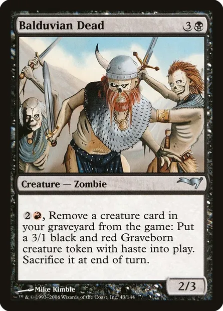 Balduvian Dead, Magic card CST 43 — Coldsnap Theme Decks set