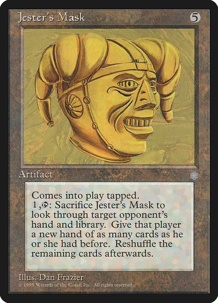 Jester's Mask, Magic card ICE 325 — Ice Age set