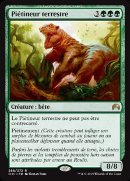 Piétineur terrestre, carte Magic ORI 288 — extension Magic Origines