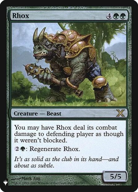 Rhox, carte Magic PLST 10E-291 — extension The List