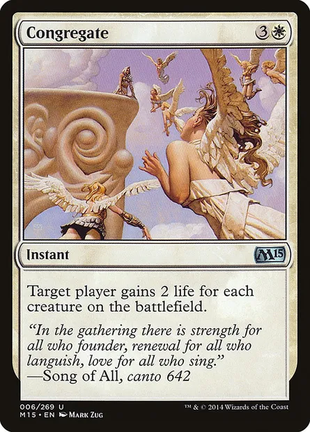 Congregate, Magic card M15 6 — Magic 2015 set