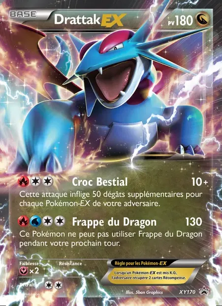 Drattak-EX, carte Pokémon XY 170 — extension Promo XY