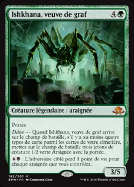 Ishkhana, veuve de graf, carte Magic EMN 162 — extension La lune hermétique