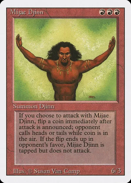 Mijae Djinn, Magic card 3ED 166 — Revised Edition set