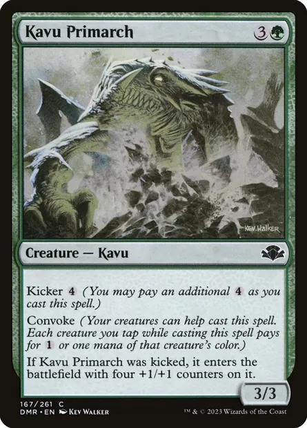 Kavu Primarch, Magic card DMR 167 — Dominaria Remastered set