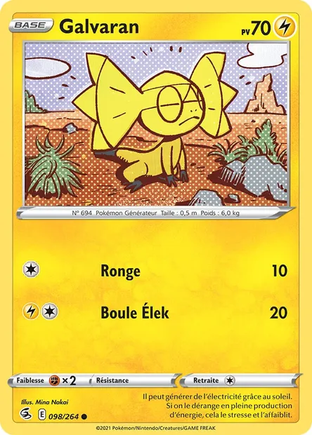 Galvaran, carte Pokémon FST 98 — extension Poing de Fusion