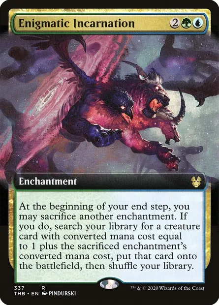 Enigmatic Incarnation, Magic card THB 337 — Theros Beyond Death set