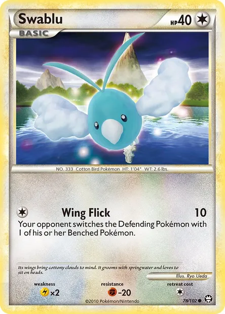 Swablu, Pokémon card TM 78 — Triumphant set
