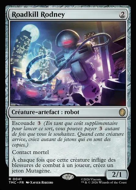 Roadkill Rodney, carte Magic TMC 41 — extension Teenage Mutant Ninja Turtles Eternal