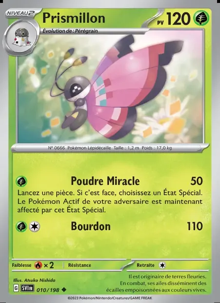 Prismillon, carte Pokémon SVI 010 — extension Écarlate et Violet