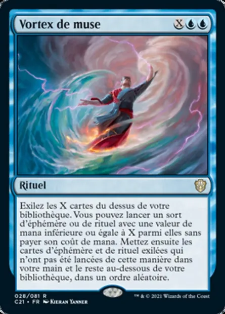 Vortex de muse, carte Magic C21 28 — extension Commander 2021