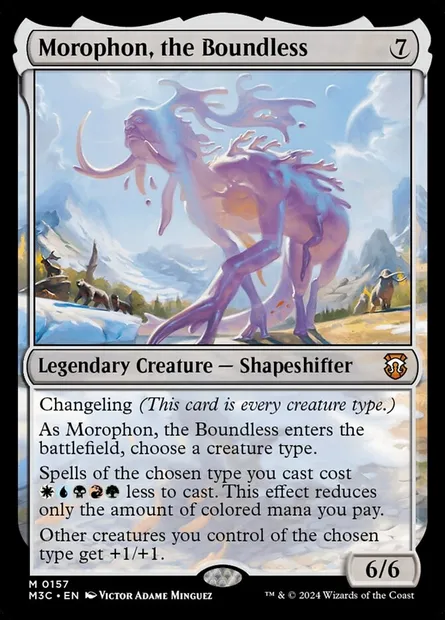 Morophon, the Boundless, Magic card M3C 157 — Modern Horizons 3 Commander set