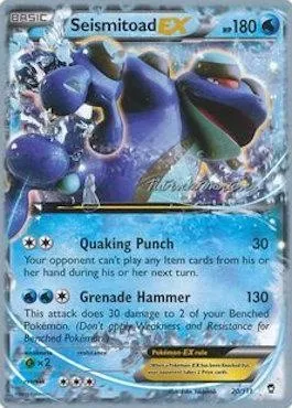 Seismitoad ex, Pokémon card WCD15 020 — World Championship Decks 2015 set