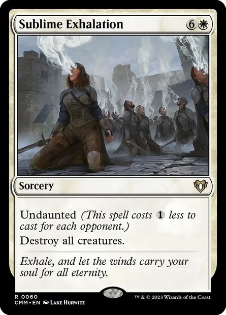 Sublime Exhalation, Magic card CMM 60 — Commander Masters set