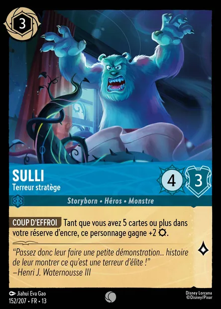 Sulli - Terreur stratège, carte Disney Lorcana CH13-152 — extension Invasion Epineuse!
