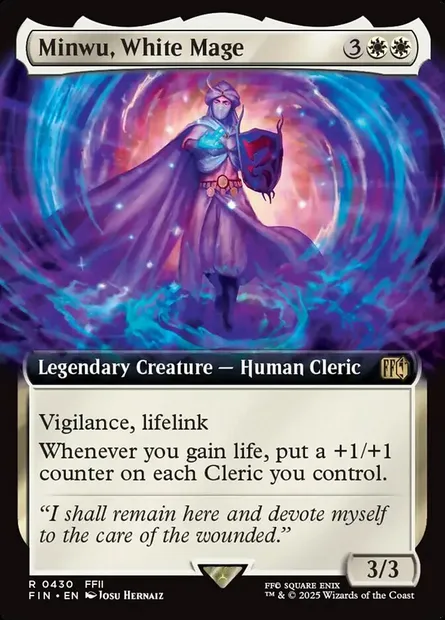 Minwu, White Mage, Magic card FIN 430 — Final Fantasy set